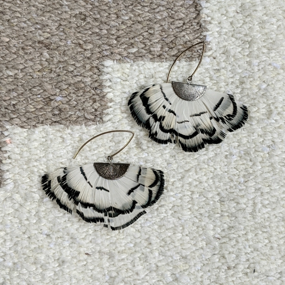 Feather earrings